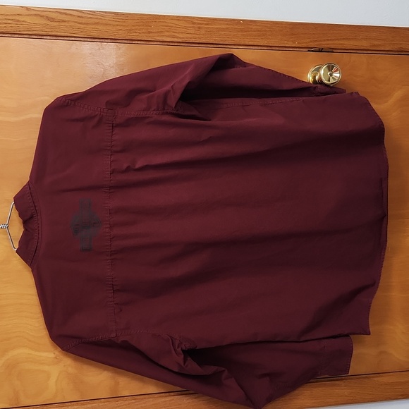 Mens Shirt, Harley-Davidson,  Large, Burgandy - Picture 3 of 5